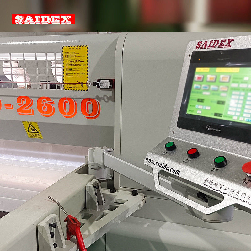 SAIDE High-accuracy Automatic Acrylic Cutting Saw Machine with 2600mm Cutting Length and 13KW Power