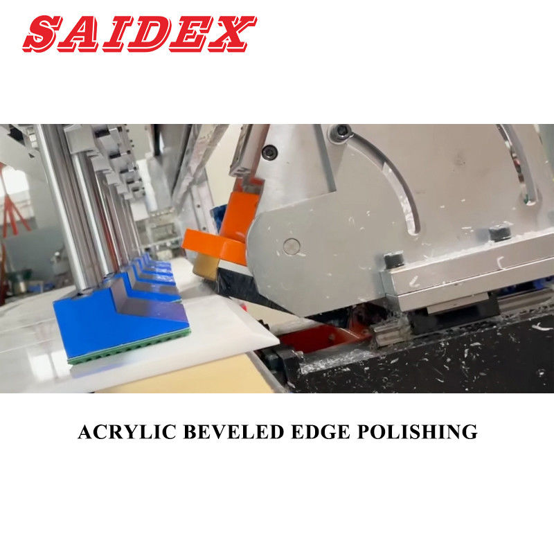 Wysokiej precyzji certyfikacja CE Poleryzacz krawędzi akrylowych 45 stopni Beveled Edge Automatic Polishing Machine
