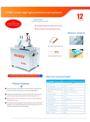 Maszyna do akrylu, polerująca pod kątem 30, 45 i 60 stopni jednocześnie