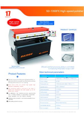 3kw serwo silnik napędzany 1350mm akrylowy brzeg polerownik PMMA/PS/PCPlastic Polishing Machines